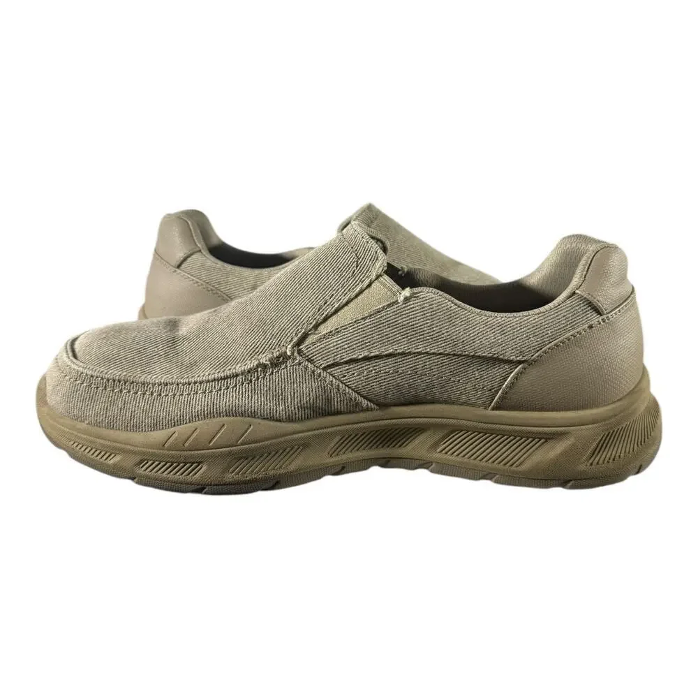 Skechers Men's Expected Avillo Relaxed Fit Slip-On Shoes Khaki Size 11